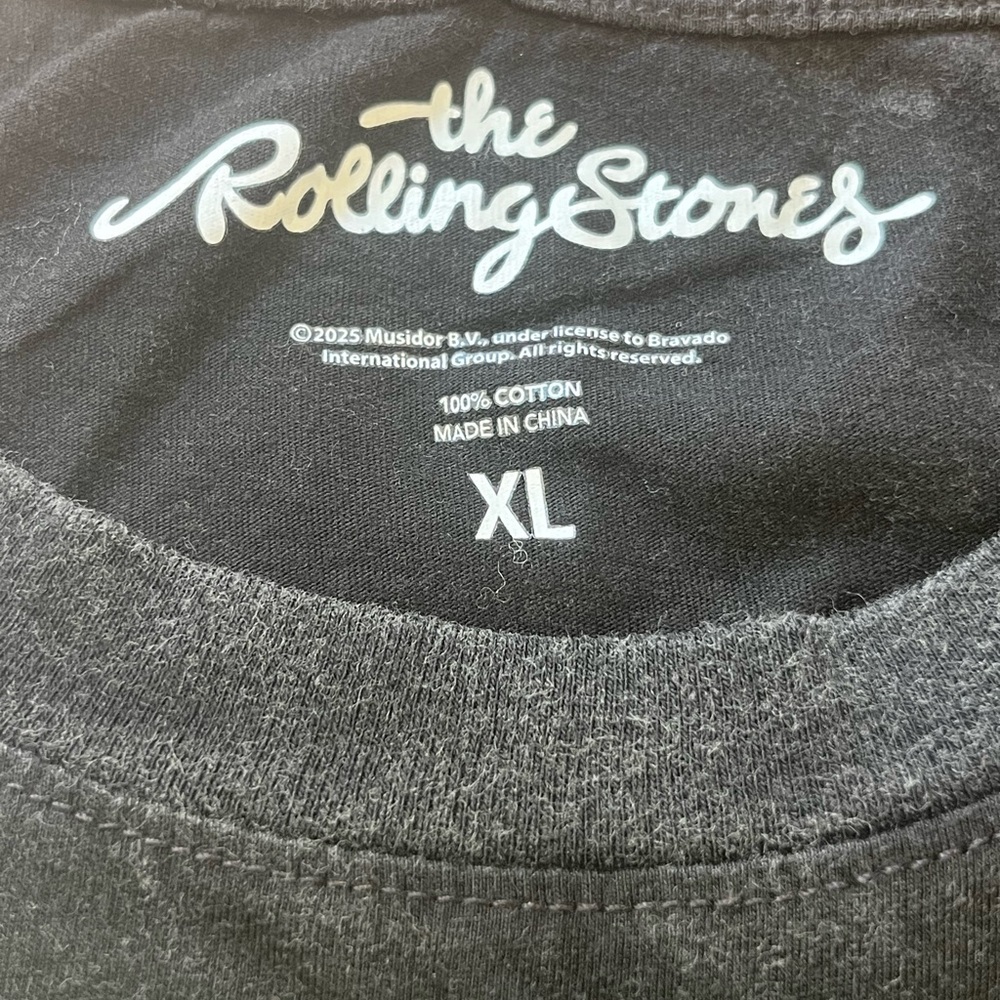 Rolling Stones Double Tongue Tee XL NWT Graphic Band Shirt Concert Festival - Picture 6 of 10